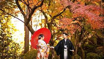 紅葉フォト和装前撮り　浜松の写真館「シアスタイル」のおすすめポーズ