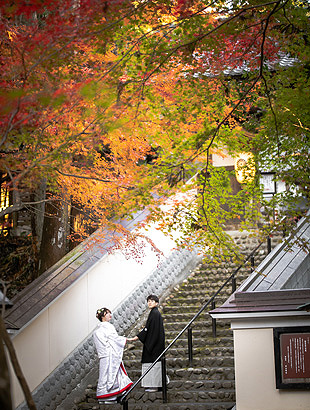 浜松 フォトウエディング シアスタイル神社・寺院での撮影も人気