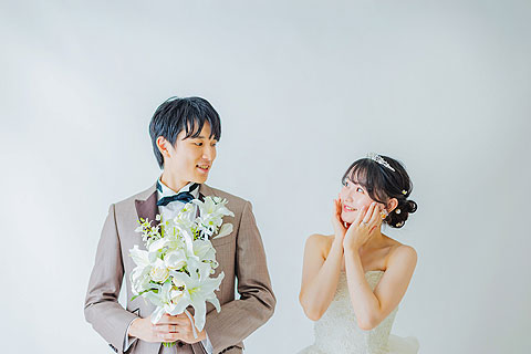 フォトスタジオで韓国風ウエディングフォト撮影12