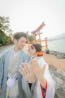 宮島でのロケーションフォト撮影11