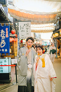 宮島で美しいウエディングフォト撮影10