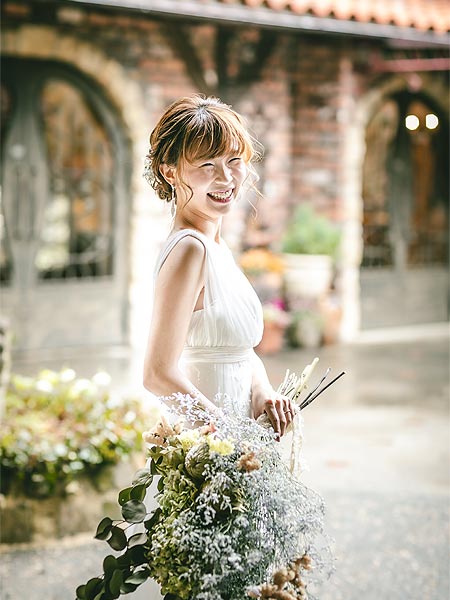 結婚式ロケーションフォトぬくもりの森で前撮り撮影04