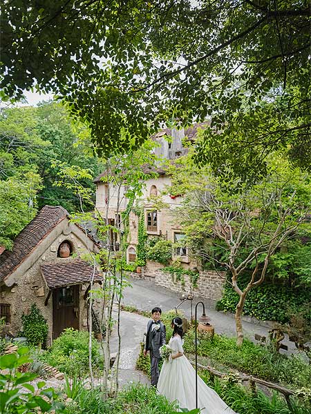 結婚式ロケーションフォトぬくもりの森で前撮り撮影08