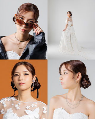 ウエディングドレスのアレンジ例01 emi