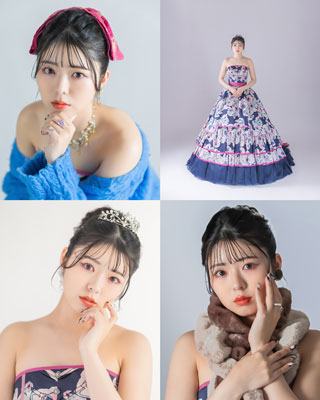 ウエディングドレスのアレンジ例08 yin