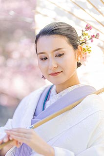 結婚式ロケーションフォト桜で前撮り撮影01