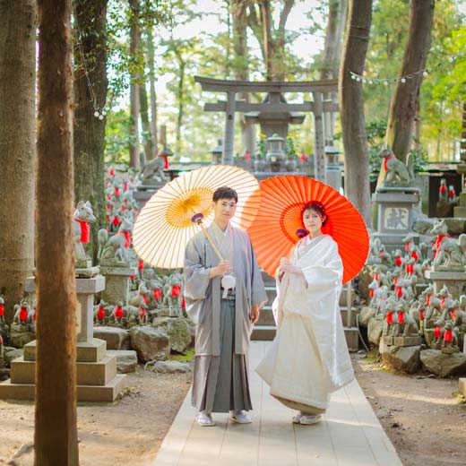 豊川市結婚式の前撮り撮影ロケーション稲荷ギャラリー09