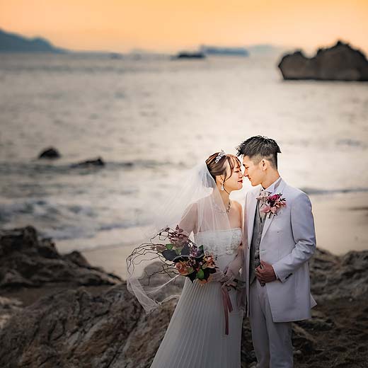 豊川市結婚式の前撮り撮影ロケーション伊良湖ギャラリー02