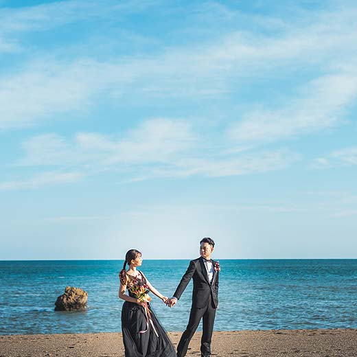 豊川市結婚式の前撮り撮影ロケーション伊良湖ギャラリー03